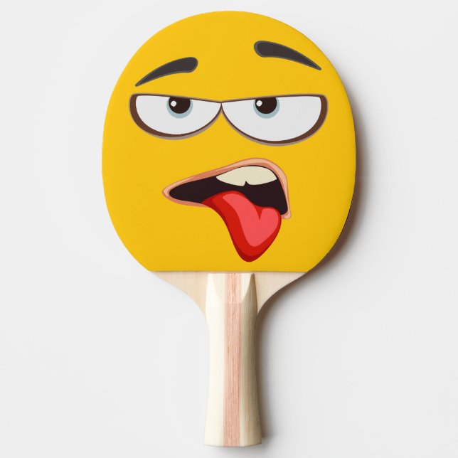Pala De Ping Pong Emoji MehYellow (Anverso)