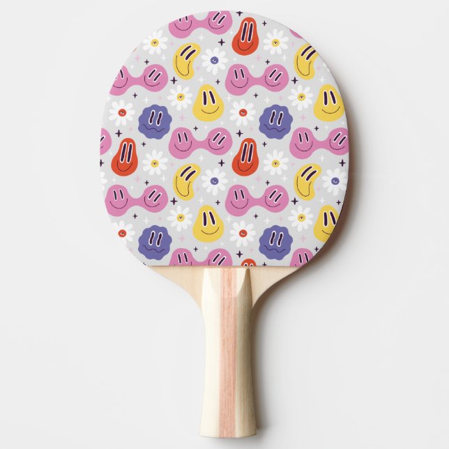 Pala De Ping Pong Emojis- Happy faces - Daisy (Anverso)