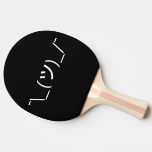 Pala De Ping Pong Emoticono de encogerse de hombros ¯\_(ツ)_/¯ Kaomoj