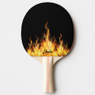Pala De Ping Pong En el fuego personalizado