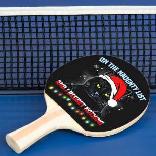 Pala De Ping Pong En La Lista Traviesa Y No Me Arrepiento Nada Gato 
