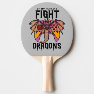 Pala De Ping Pong En mi mundo lucho contra los dragones