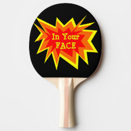 Pala De Ping Pong En su paleta del ping-pong de la cara