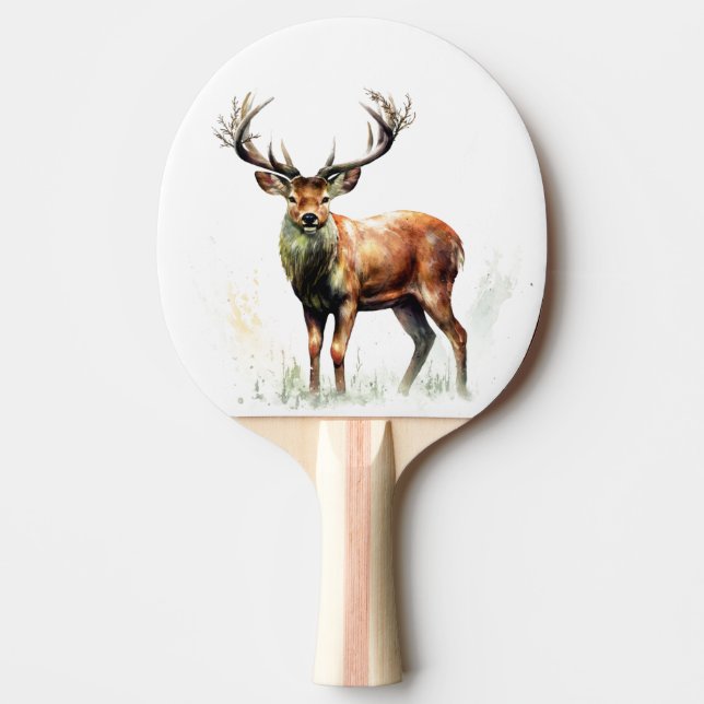 Pala De Ping Pong Enorme ciervo rayado (Anverso)