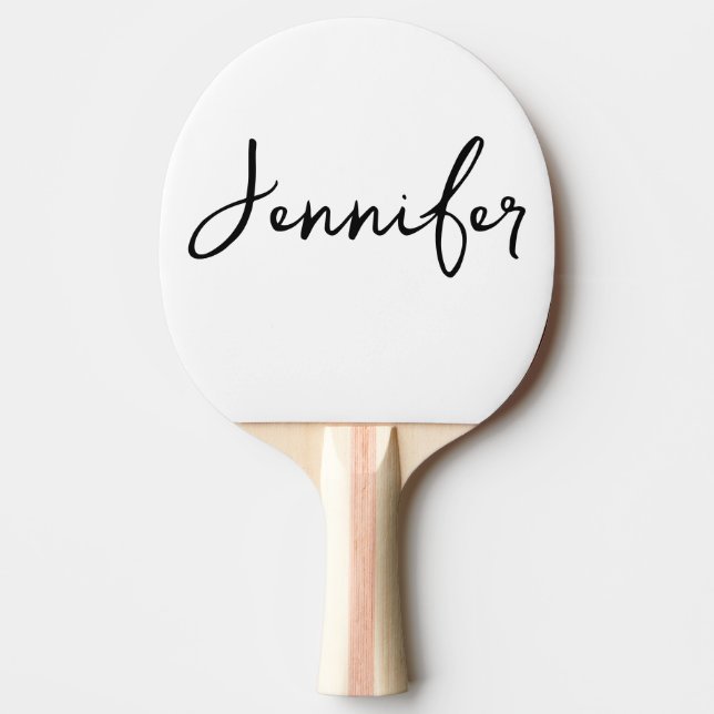 Pala De Ping Pong Entrega personalizada de su Boda de nombres (Anverso)