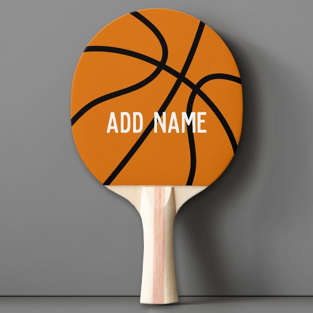 Pala De Ping Pong Entrenador de baloncesto o profesor de educación f (Custom Ping Pong Paddle with a Sports Theme)