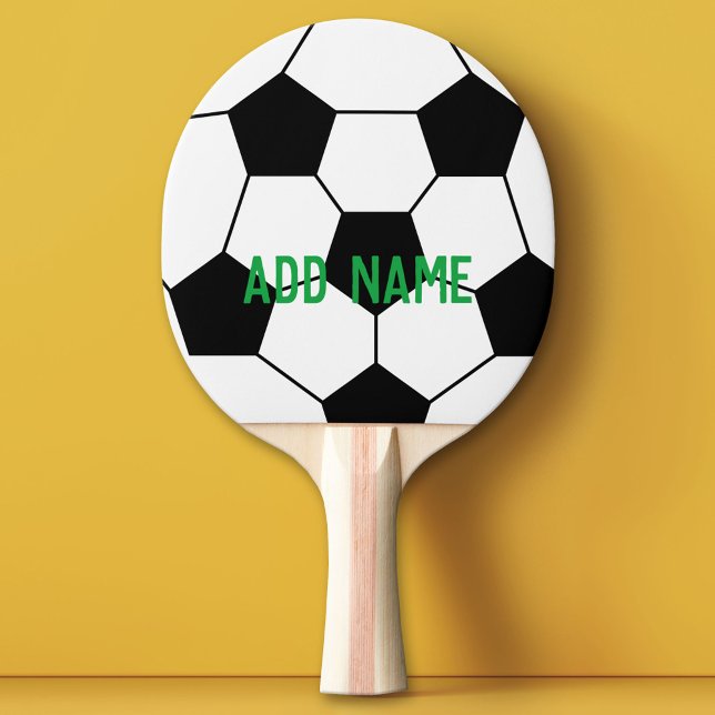 Pala De Ping Pong Entrenador de bolas de fútbol - Audaz dibujo moder (Custom Ping Pong Paddle - Team or College Soccer)
