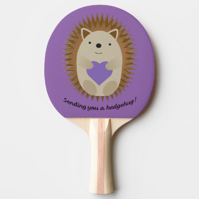 Pala De Ping Pong Enviándote un Hedgehug Hedgehog (Anverso)