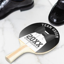 Equipo boda Groom Groomsman Ping Pong Paddle