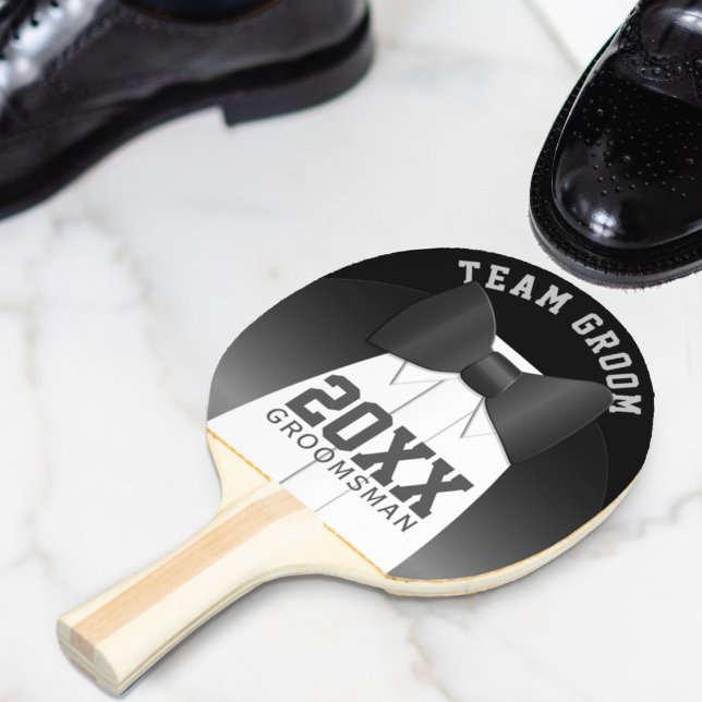Pala De Ping Pong Equipo boda Groom Groomsman Ping Pong Paddle (Subido por el creador)