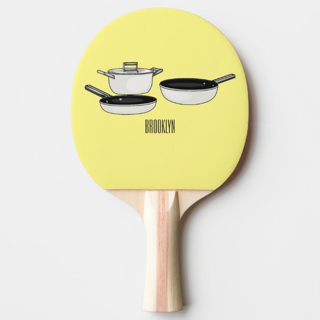 Pala De Ping Pong Equipo de cocina ilustracion personalizado (Anverso)