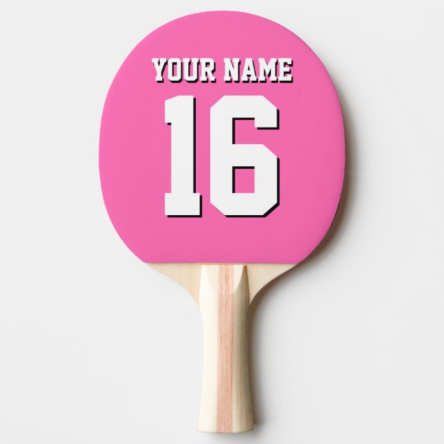Pala De Ping Pong Equipo deportivo Hot Pink (Anverso)