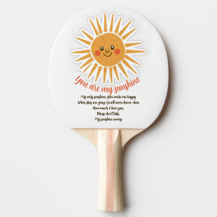 Pala De Ping Pong Eres mi letra de sol
