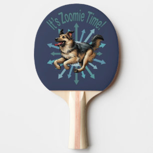 Pala De Ping Pong Es el zoomie time Large Mutt