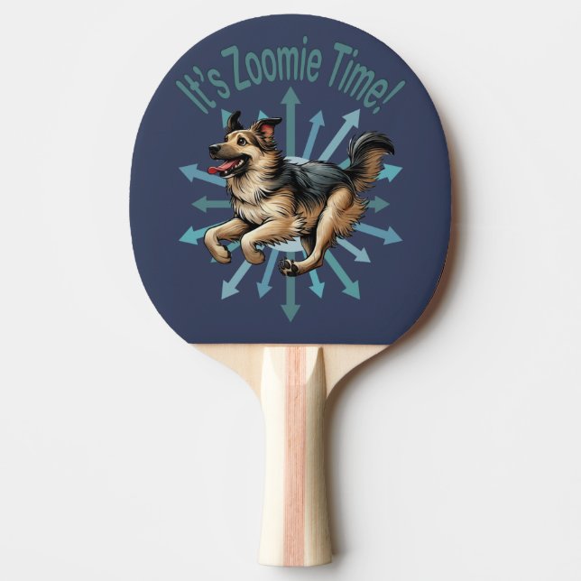 Pala De Ping Pong Es el zoomie time Large Mutt (Anverso)