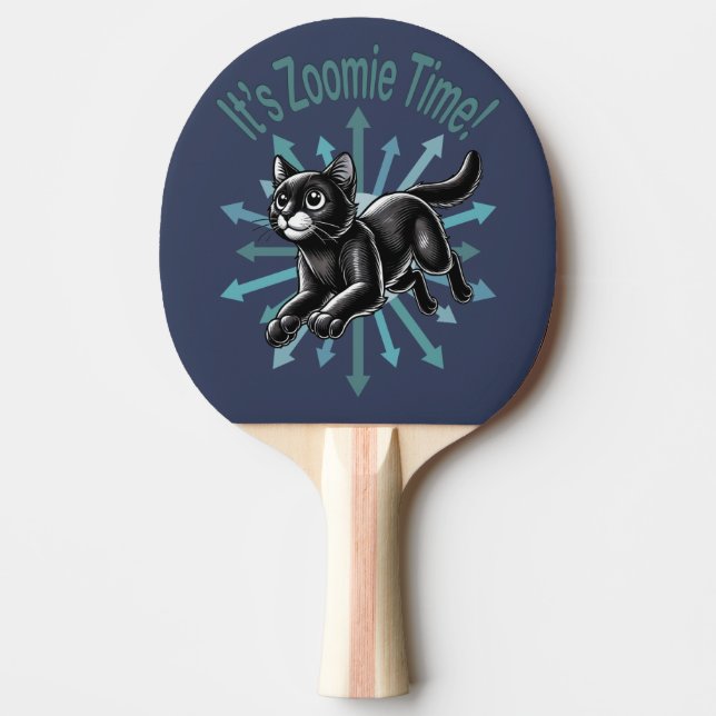 Pala De Ping Pong Es hora de Zoomie Black Cat (Anverso)