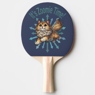 Pala De Ping Pong Es hora de Zoomie Gato Forestal Noruego