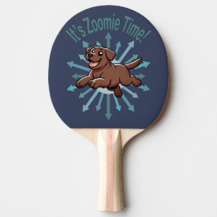 Pala De Ping Pong Es Zoomie Time Chocolate Lab