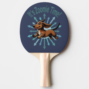 Pala De Ping Pong Es Zoomie Time Dachshund