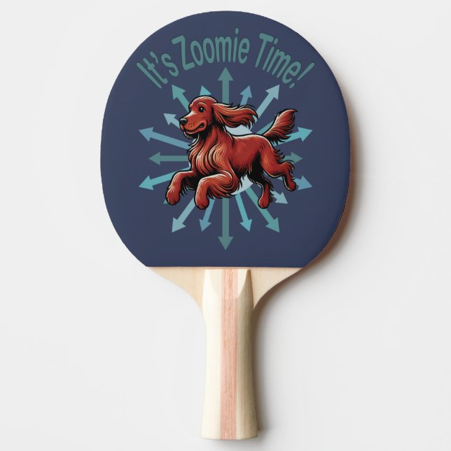 Pala De Ping Pong Es Zoomie Time Irish Setter (Anverso)