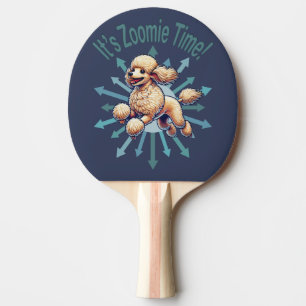 Pala De Ping Pong Es zoomie Time Poodle