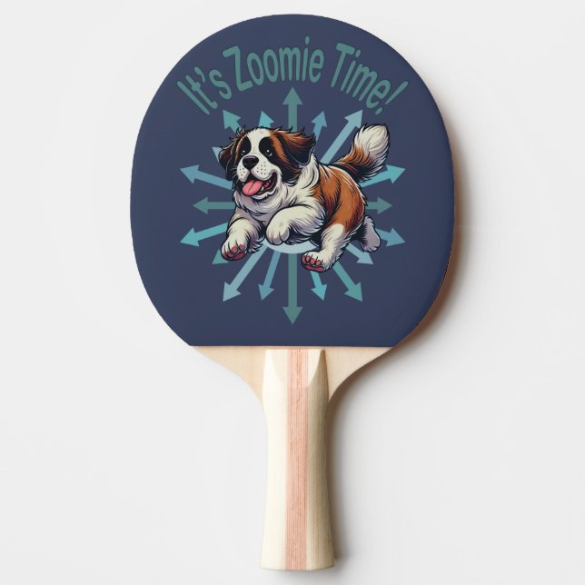 Pala De Ping Pong Es Zoomie Time Saint Bernard (Anverso)