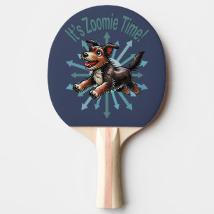 Pala De Ping Pong Es Zoomie Time Terrier Mutt