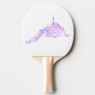 Pala De Ping Pong Esbozo de arquitectura de Le Mont Saint Michel Fra