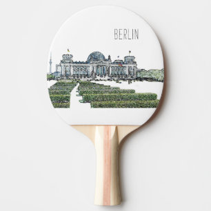 Pala De Ping Pong Esbozo del Parlamento alemán Reichstag de Berlín