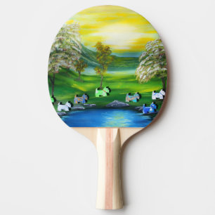 Pala De Ping Pong Escocia Venus verde en el estanque
