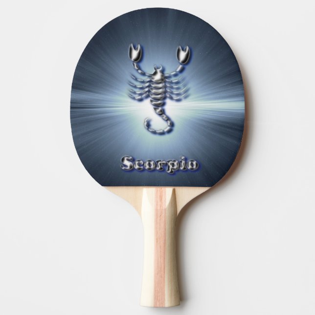 Pala De Ping Pong Escorpión del cromo (Anverso)