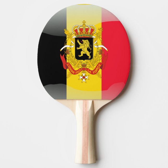 Pala De Ping Pong Escudo de armas belga (Anverso)