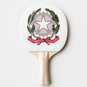 Pala De Ping Pong Escudo de Italia símbolo del país bandera emblema