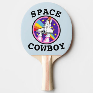 PALA DE PING PONG ESPACIAL COWBOY FUNNY PING PONG PADDLES
