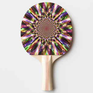 Pala De Ping Pong Espectacular arcoiris Ping Pong Paddle