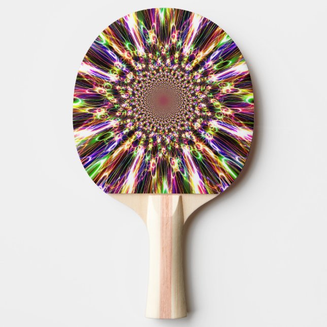 Pala De Ping Pong Espectacular arcoiris Ping Pong Paddle (Anverso)
