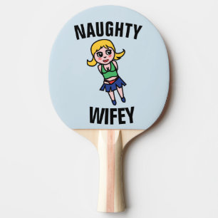 Pala De Ping Pong ESPOSA PEQUEÑA (WIFEY) DIVERSIÓN Ping Pong Paddle