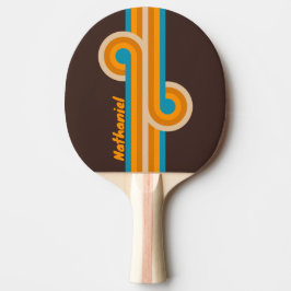 Pala De Ping Pong Espresso Drift Stripe Loop con nombre
