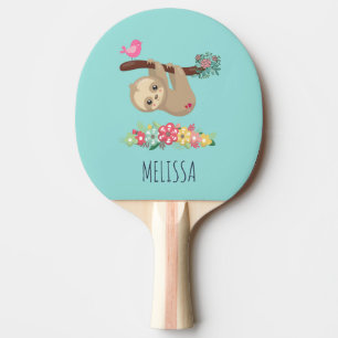 Pala De Ping Pong Espuma marrón aguda colgando boca abajo