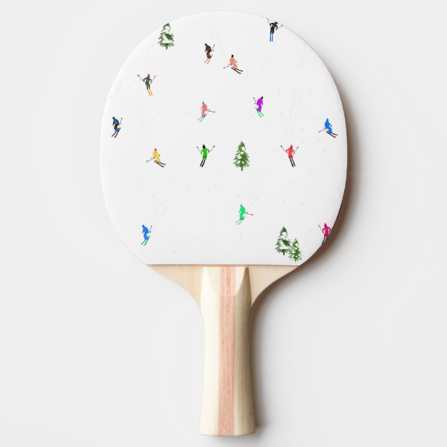 Pala De Ping Pong Esquí de esquí alpino en invierno (Anverso)