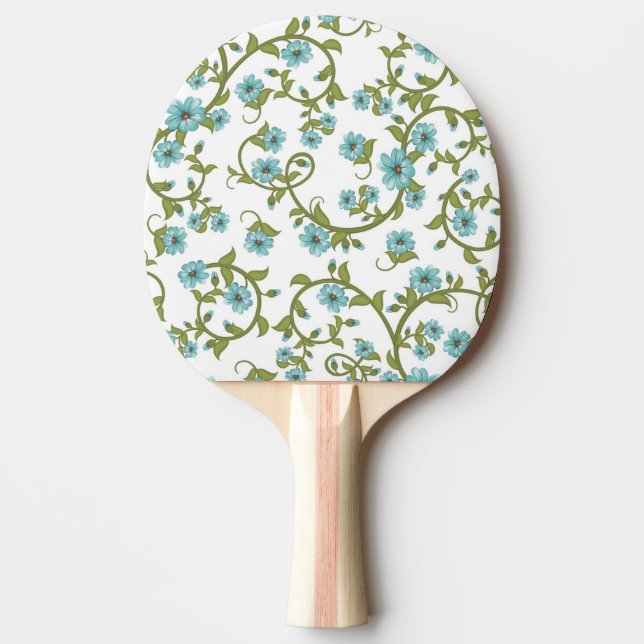 Pala De Ping Pong Estampado de flores 12 (Anverso)
