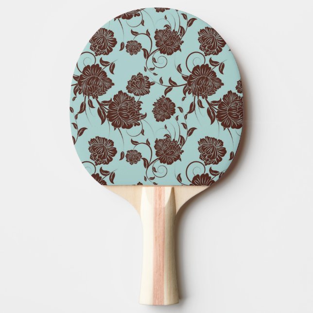 Pala De Ping Pong Estampado de flores 14 (Anverso)