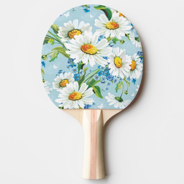 Pala De Ping Pong Estampado de flores brillante hermoso elegante 2 (Anverso)
