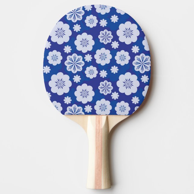 Pala De Ping Pong estampado de plores (Anverso)
