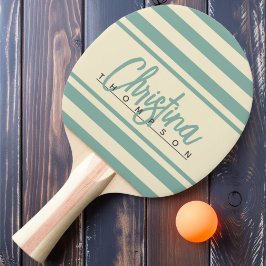 Pala De Ping Pong Estandarte Polo de Mitad de Siglo Aqua Reef Nombre