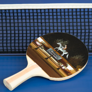 Pala De Ping Pong Estatua del caballo nativo Saratoga Pong Paddle