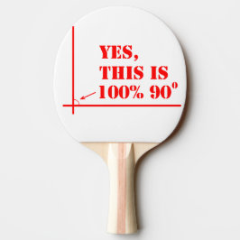 Pala De Ping Pong Este ángulo es 100 por ciento 90 grados