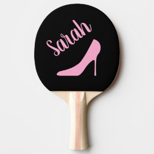 Pala De Ping Pong Estilete de tacón alto rosado personalizado para m