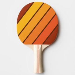 Pala De Ping Pong Estilo Vintage con Rayas Audaces