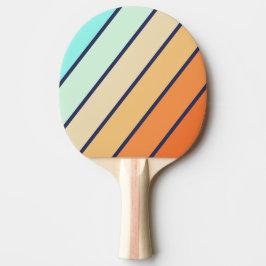 Pala De Ping Pong Estilo Vintage Retro Banda Negrita